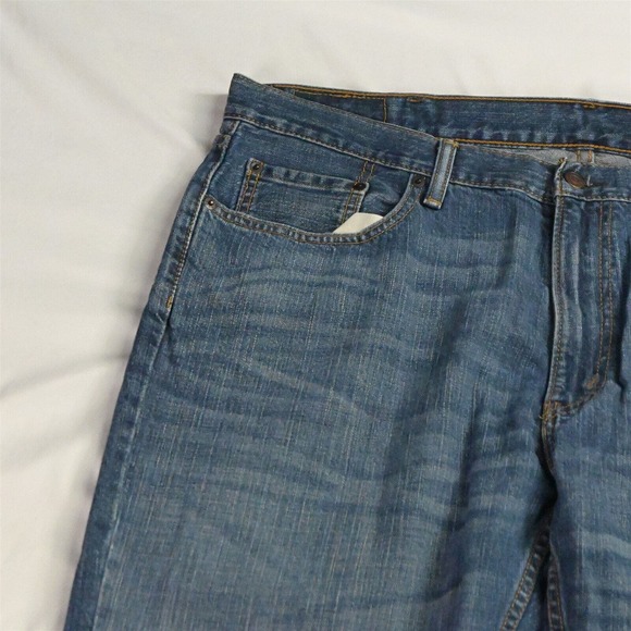 Levis 40 x 30 559 Relaxed Straight Medium Wash Denim Jeans - Picture 2 of 12